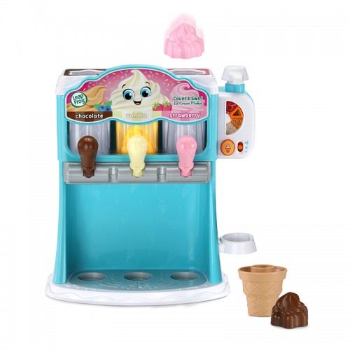 LeapFrog Count and Swirl Ice Cream Maker With Colourful Toppings | Role Playing Toy | Pretend Play | Learning toys | 2 Years+